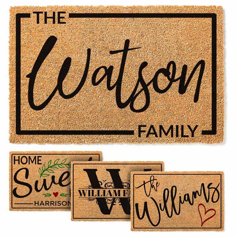 Housewarming online Gift, Family Name Gift, Personalized Doormat, Closing Gift, Custom Family Welcome Mat, Wedding Gift, Personalized Gift