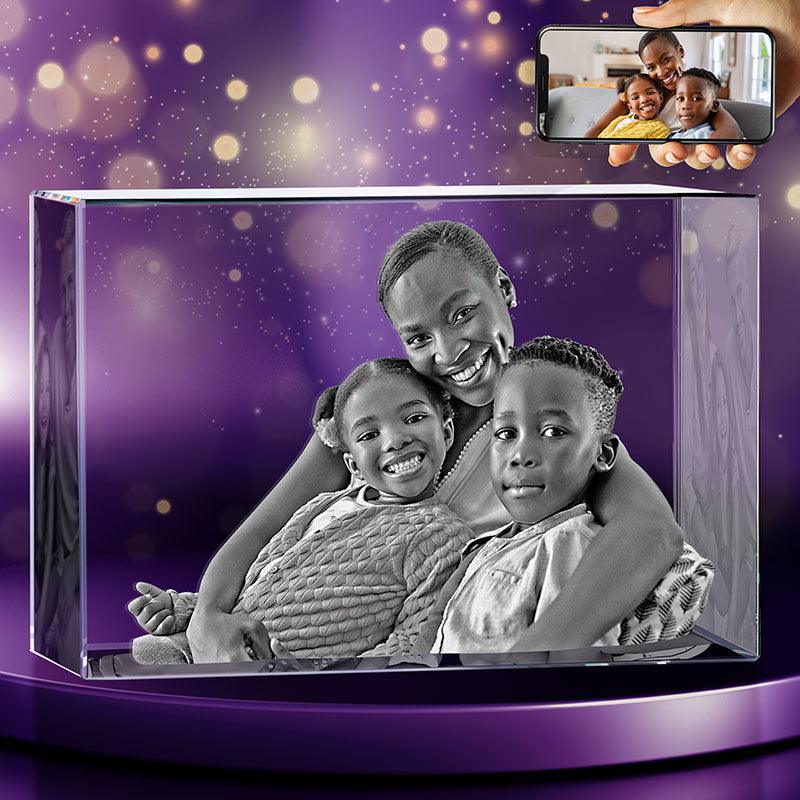 Mother's Day Gift / 3D Crystal hot Rectangle Wide / Best Mother in the Universe