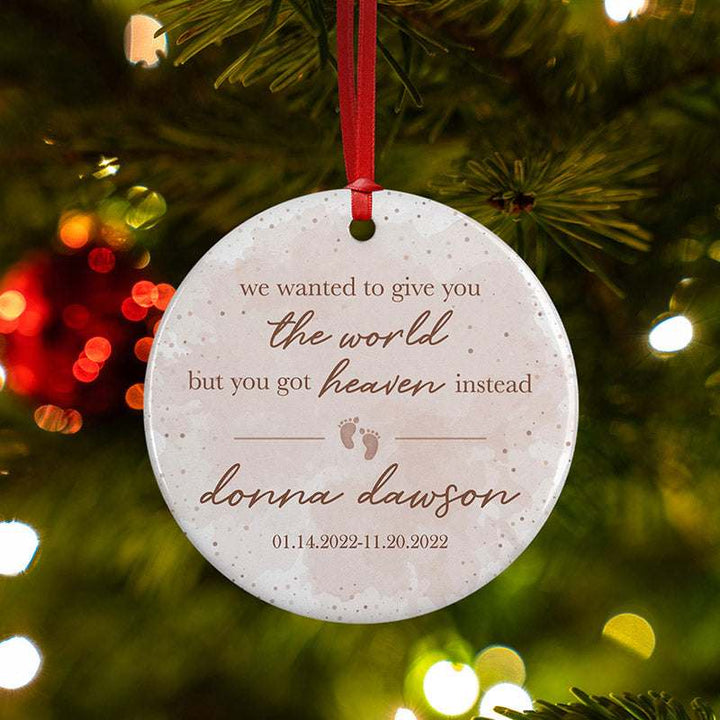 Personalized Baby Loss Ornament - GiftShire