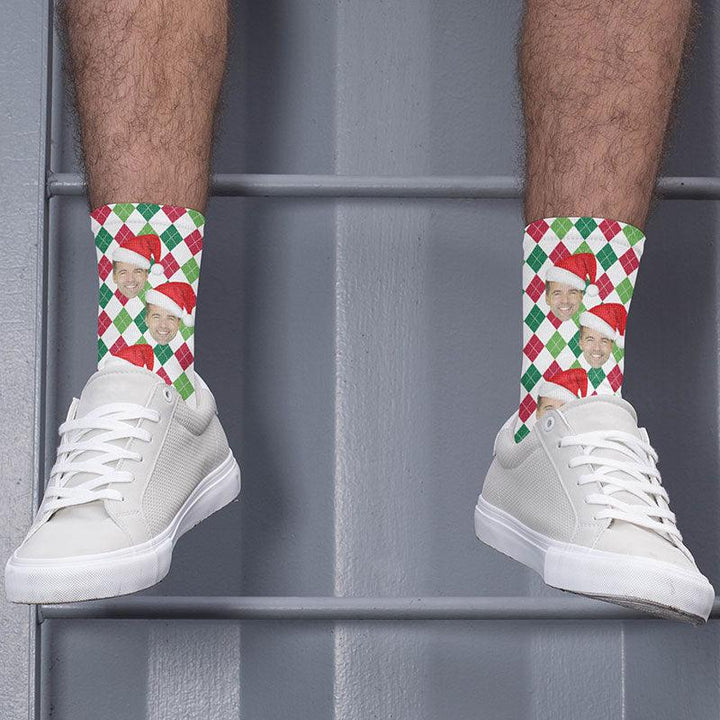 Custom Christmas Hat Socks - GiftShire