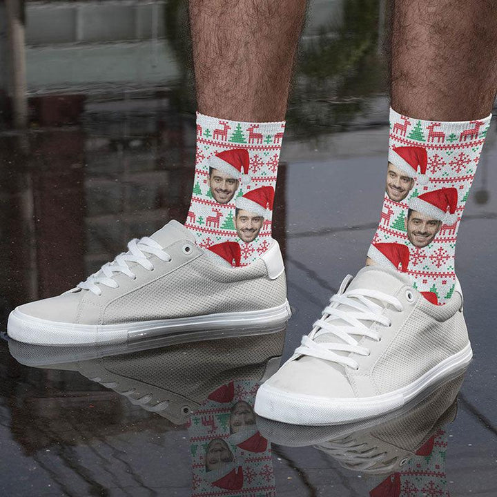 Custom Christmas Hat Socks - GiftShire