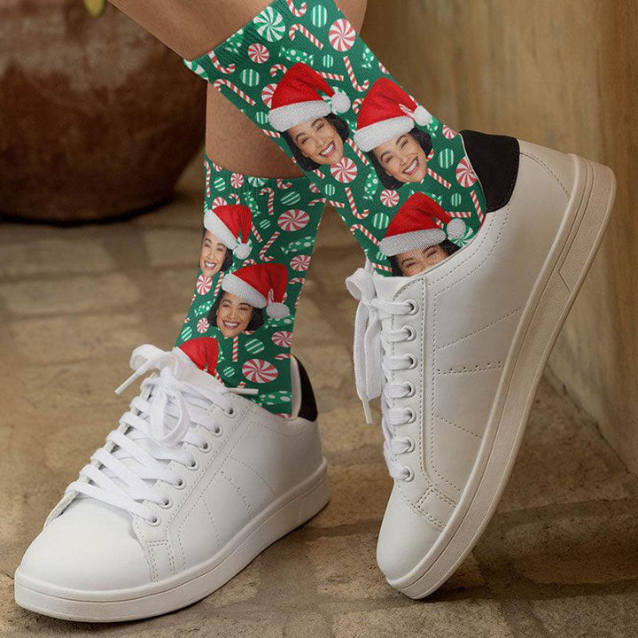 Custom Christmas Hat Socks - GiftShire