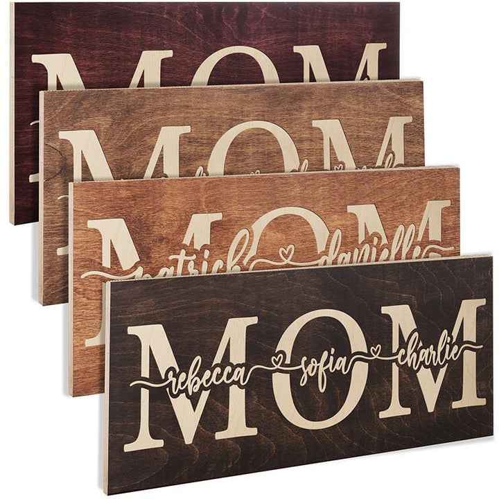 Custom Engraved Mom Sign - GiftShire