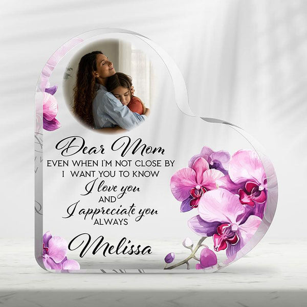 Custom Hearted Design Decor, Gift for Mom - GiftShire