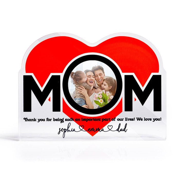 Custom Mom Heart Decor, Mother Sign - GiftShire