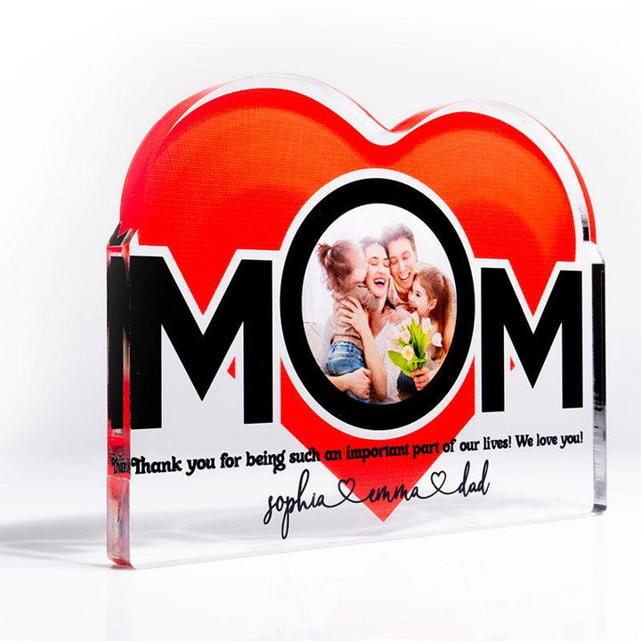 Custom Mom Heart Decor, Mother Sign - GiftShire