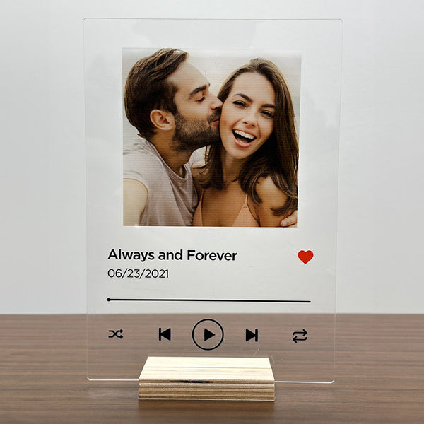 Custom Music Player Plaque & Photo Frame