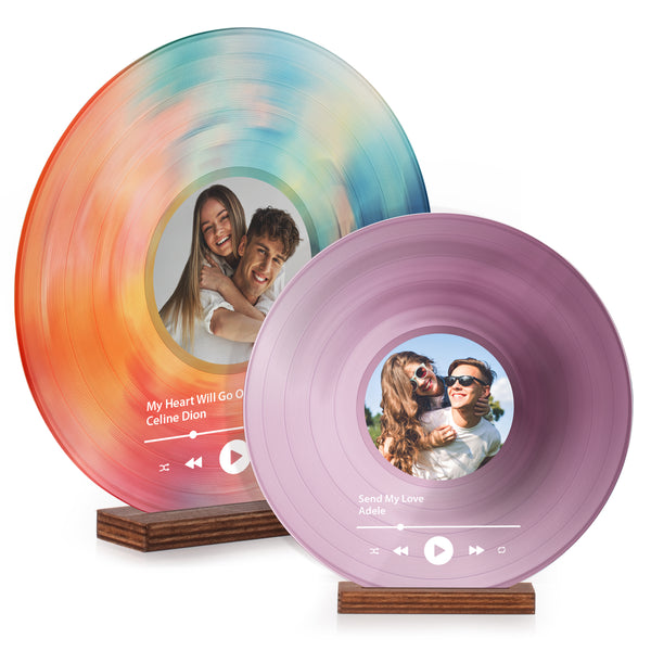 Custom Photo Engraved Music Record Plaque