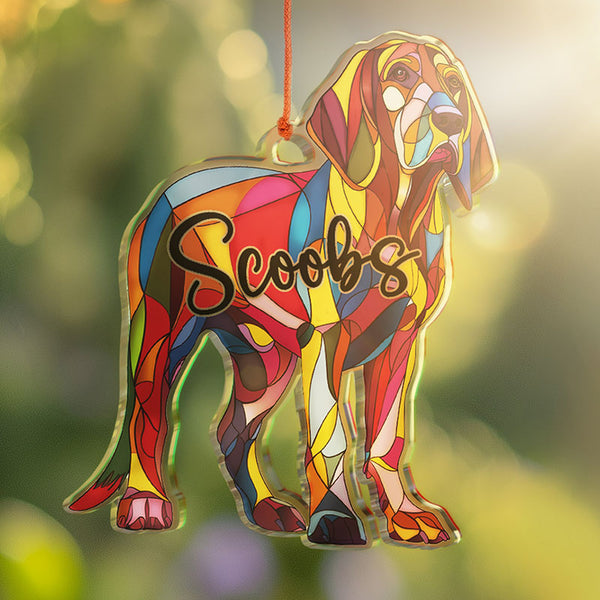 Dog Cutout Personalized Suncatchers