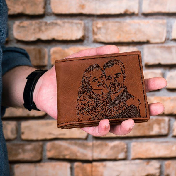 Leather Photo Wallet - GiftShire