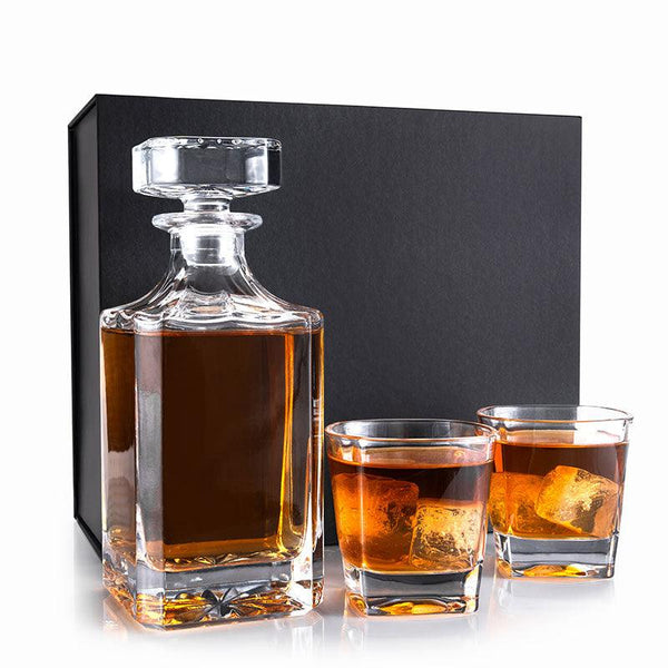 Gift Box For Decanter Set With Two Glasses - GiftShire