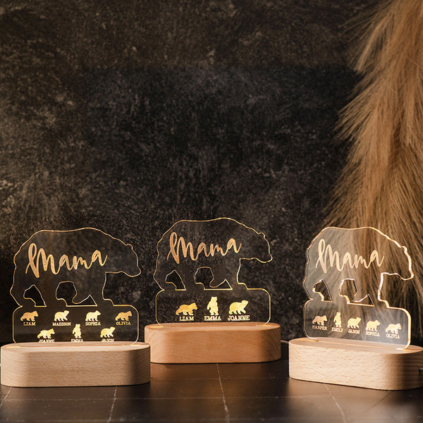 Personalized Mama Bear Night Light