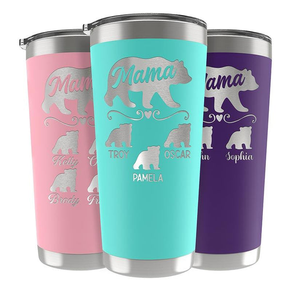 Mama Bear Tumbler, Happy Mothers Day Drinkware - GiftShire