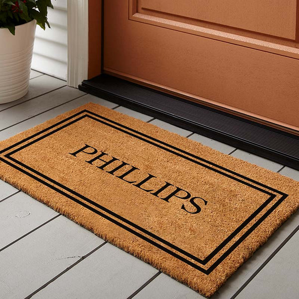 Personalized Door Mat, Family Name Door Mat - GiftShire