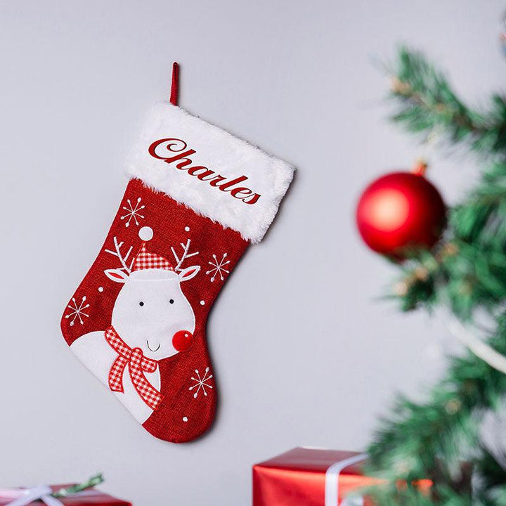 Embroidered Christmas Stocking - GiftShire