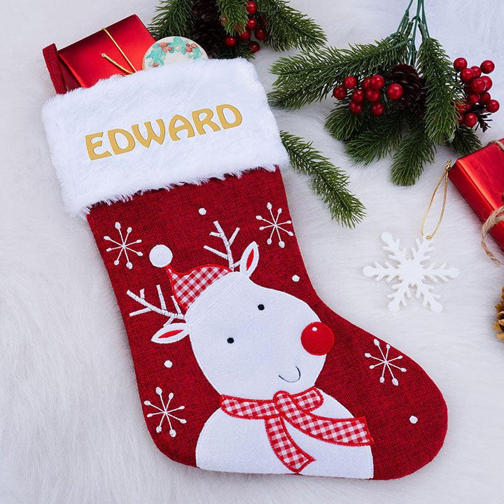 Embroidered Christmas Stocking - GiftShire