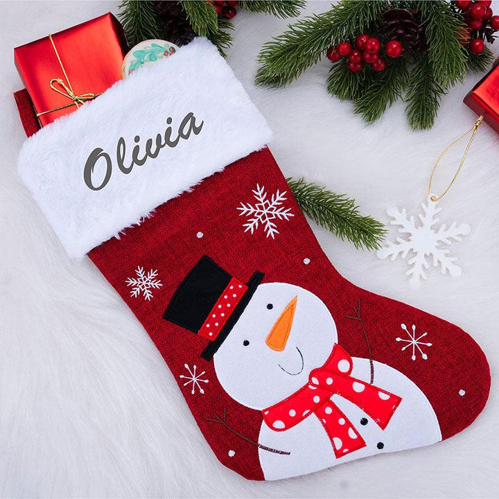 Embroidered Christmas Stocking - GiftShire