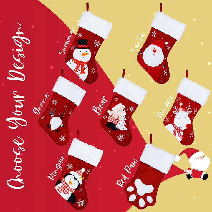 Embroidered Christmas Stocking - GiftShire