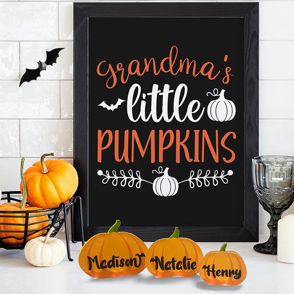 Personalized Halloween Pumpkin Decor