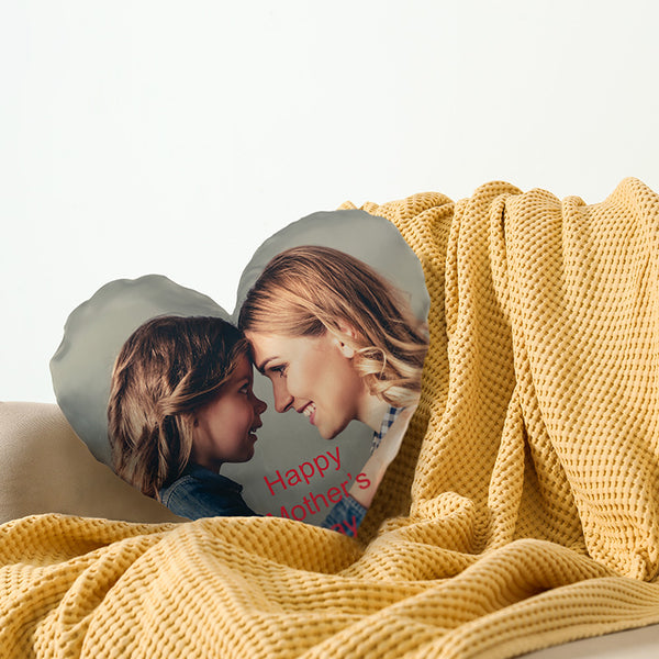 Sublimation Print - Photo on Customized Heart Pillow